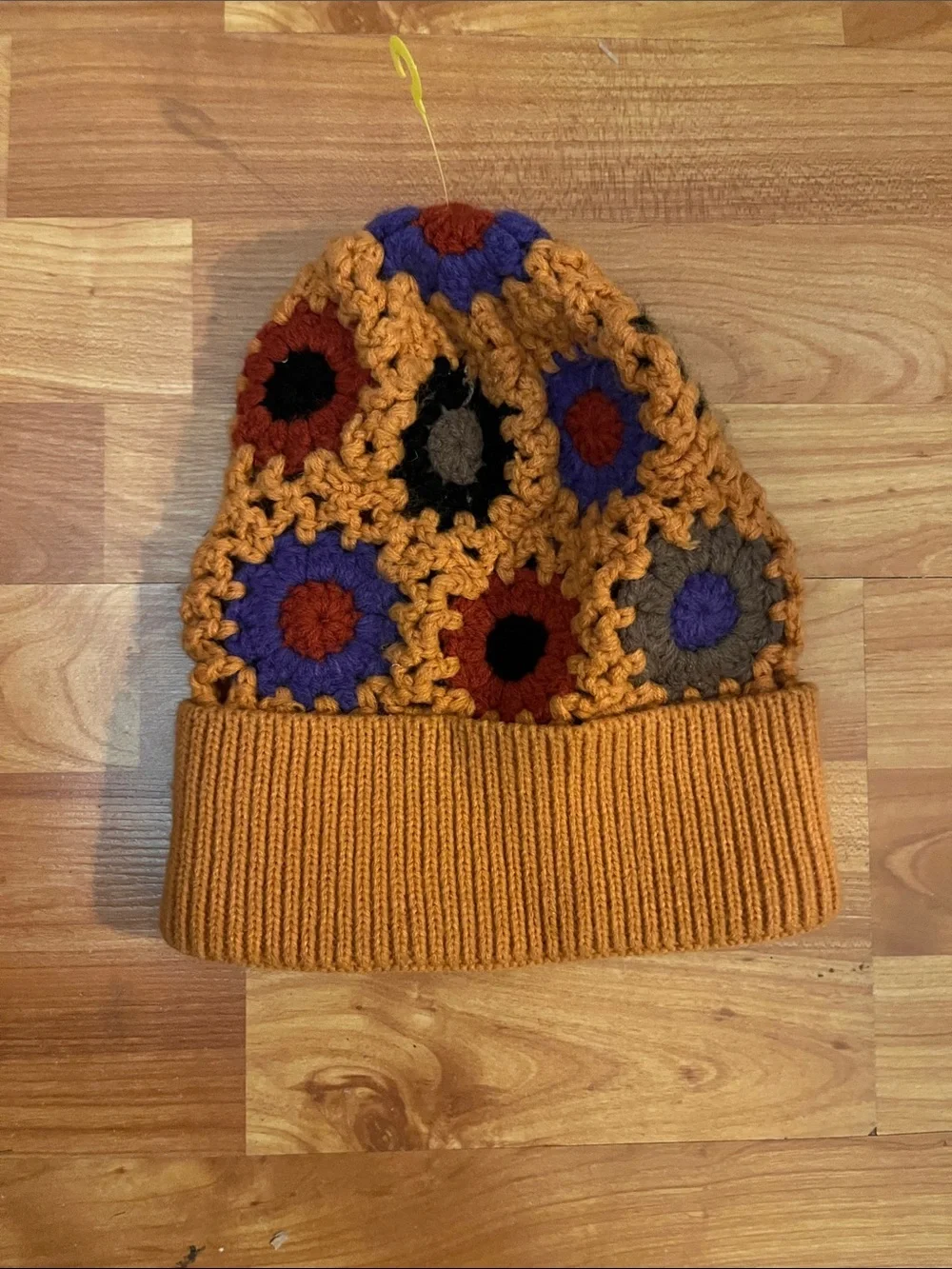 Crochet Granny Square Beanie